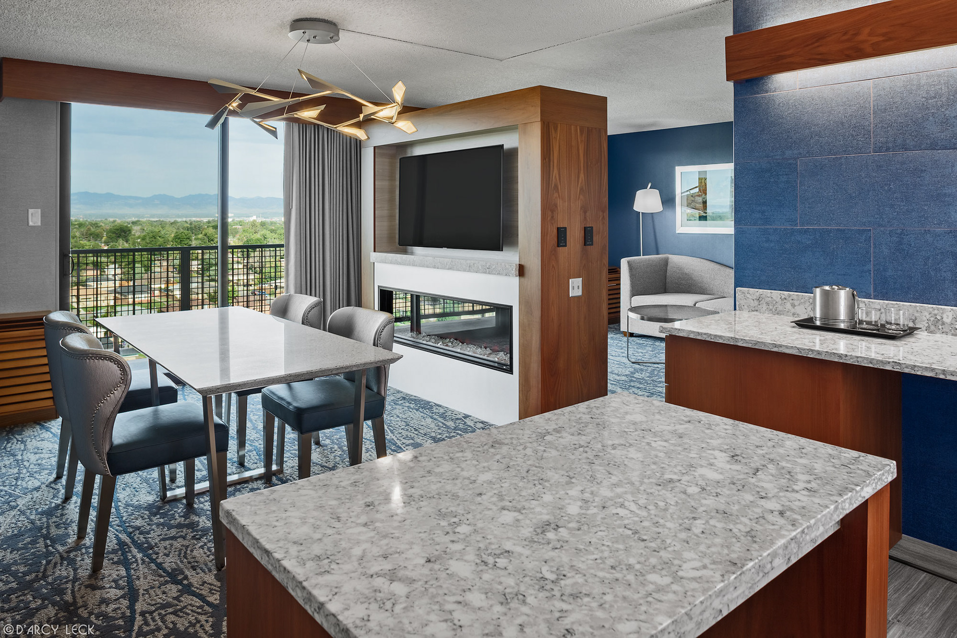Doubletree Denver guest suite parlor