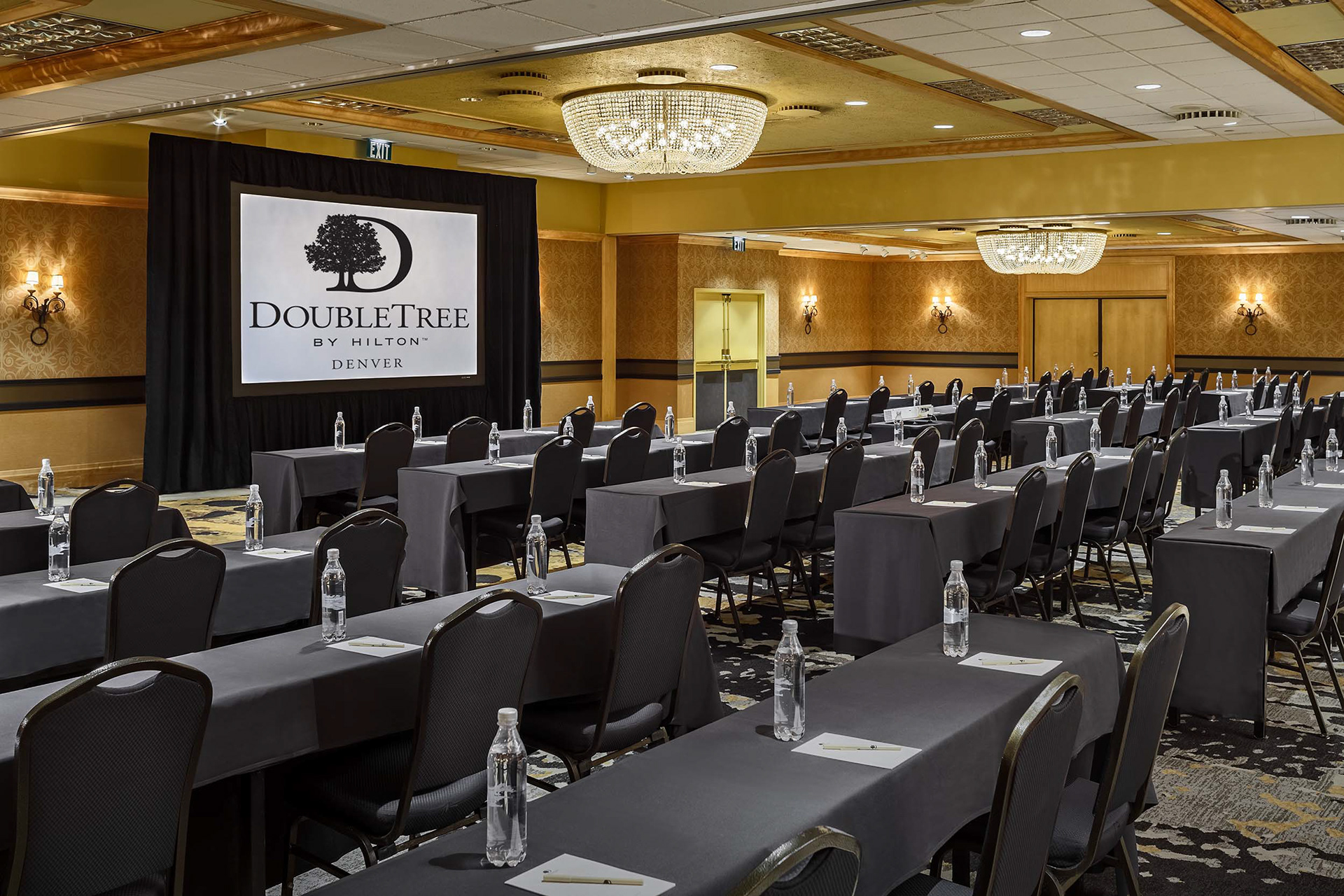 The Ballroom in classroom setting at the DoubleTree Denver hotel