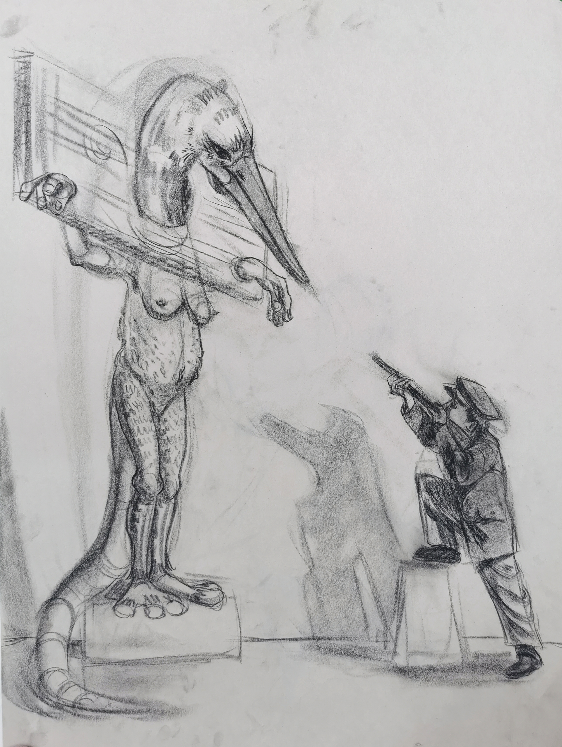 Creature and Human