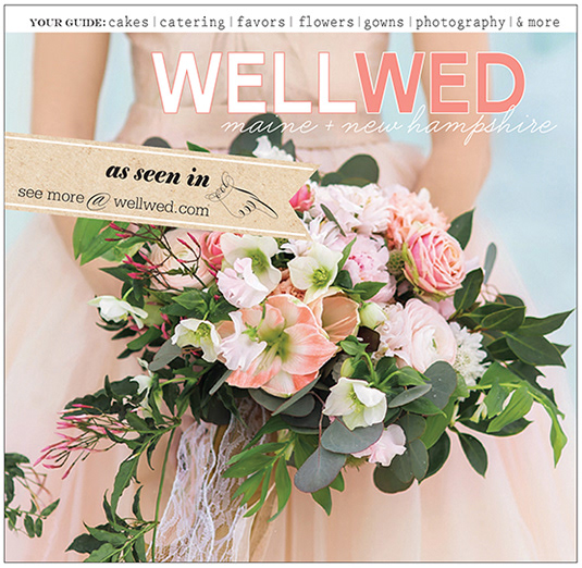 Cover of WellWed magazine, invitations were featured.