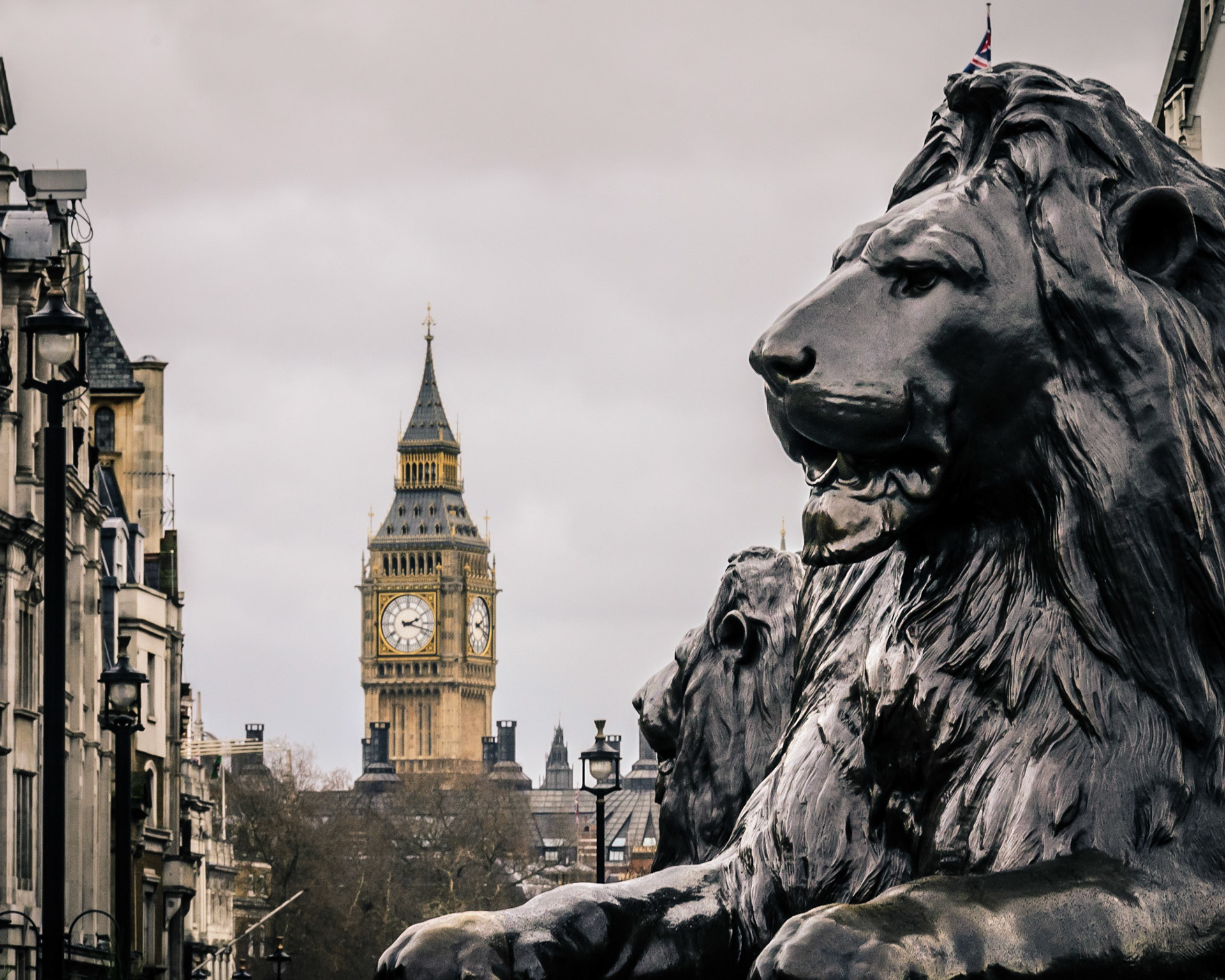 View from Trafalgar Square, London