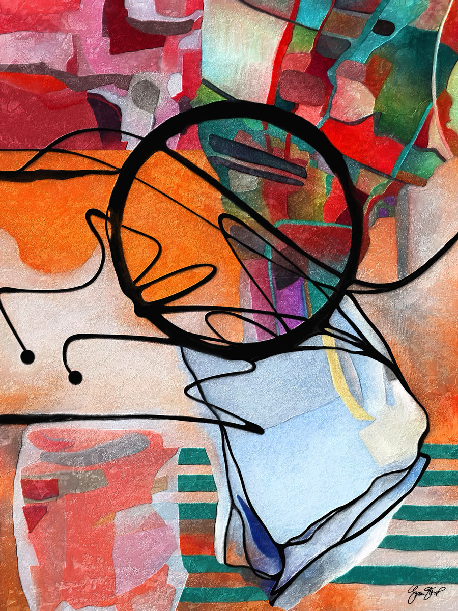 Mixed media Abstract Art by Gina Startup