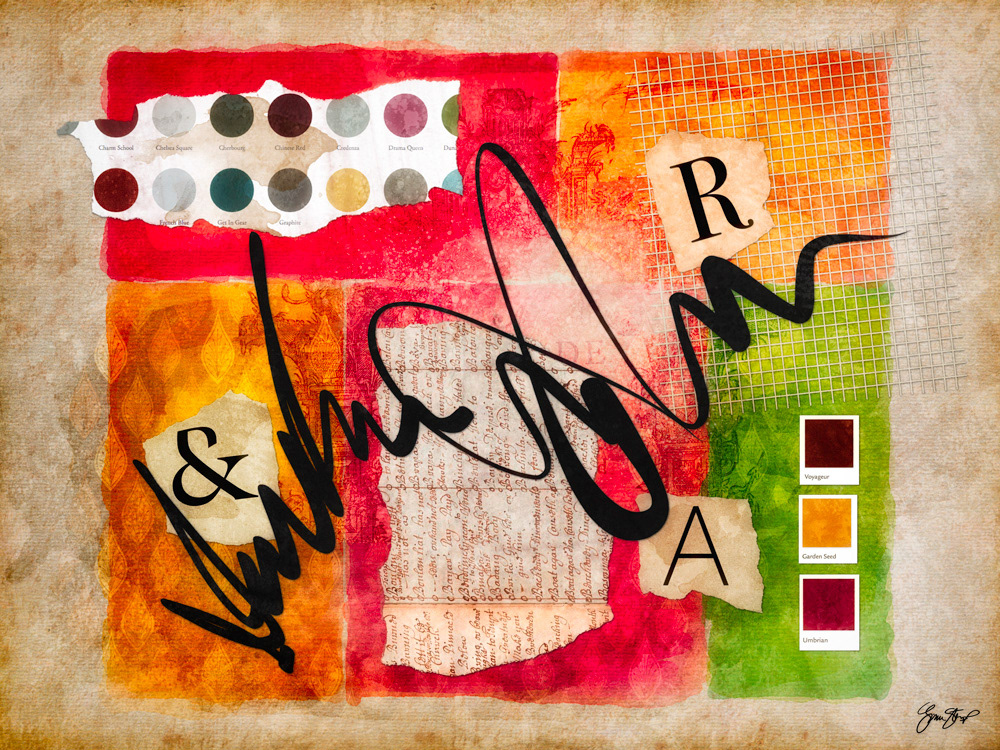 Mixed media art by Gina Startup