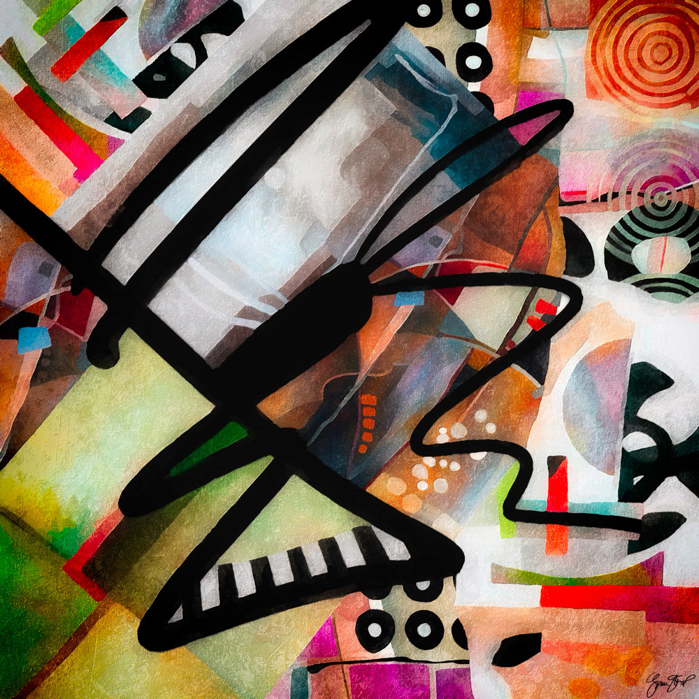 Mixed media Abstract art by Gina Startup