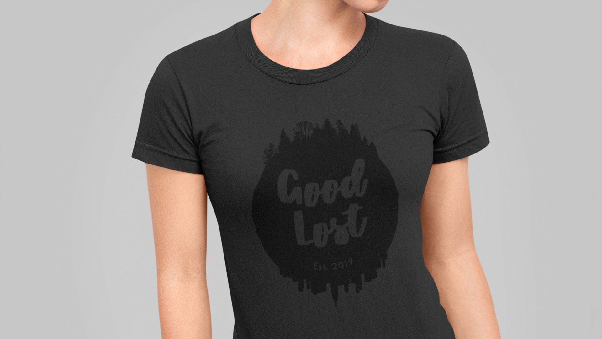 Tucson custom T-shirt design of logo for "Good Lost"