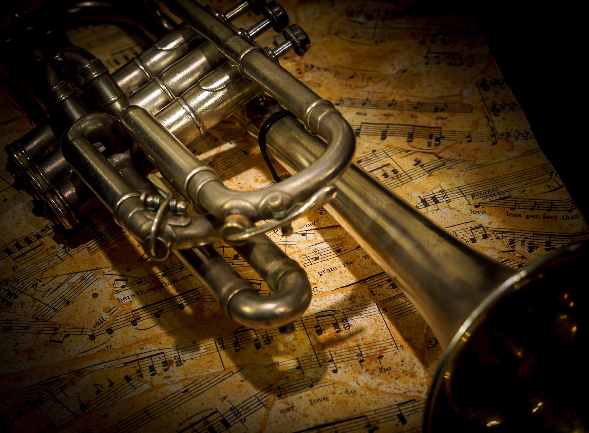 An old trumpet with a history