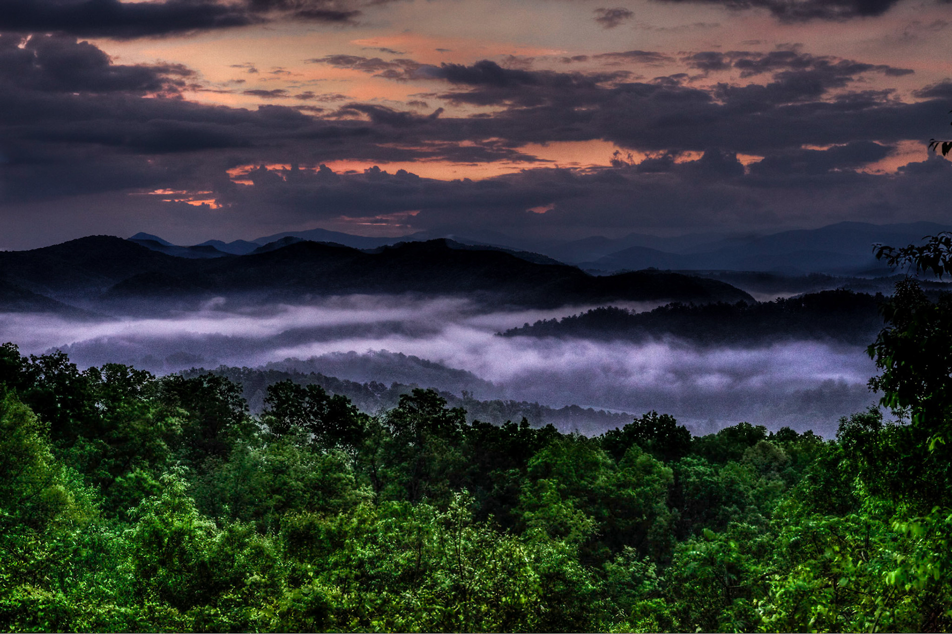 Sunrise from Foothills Parkway