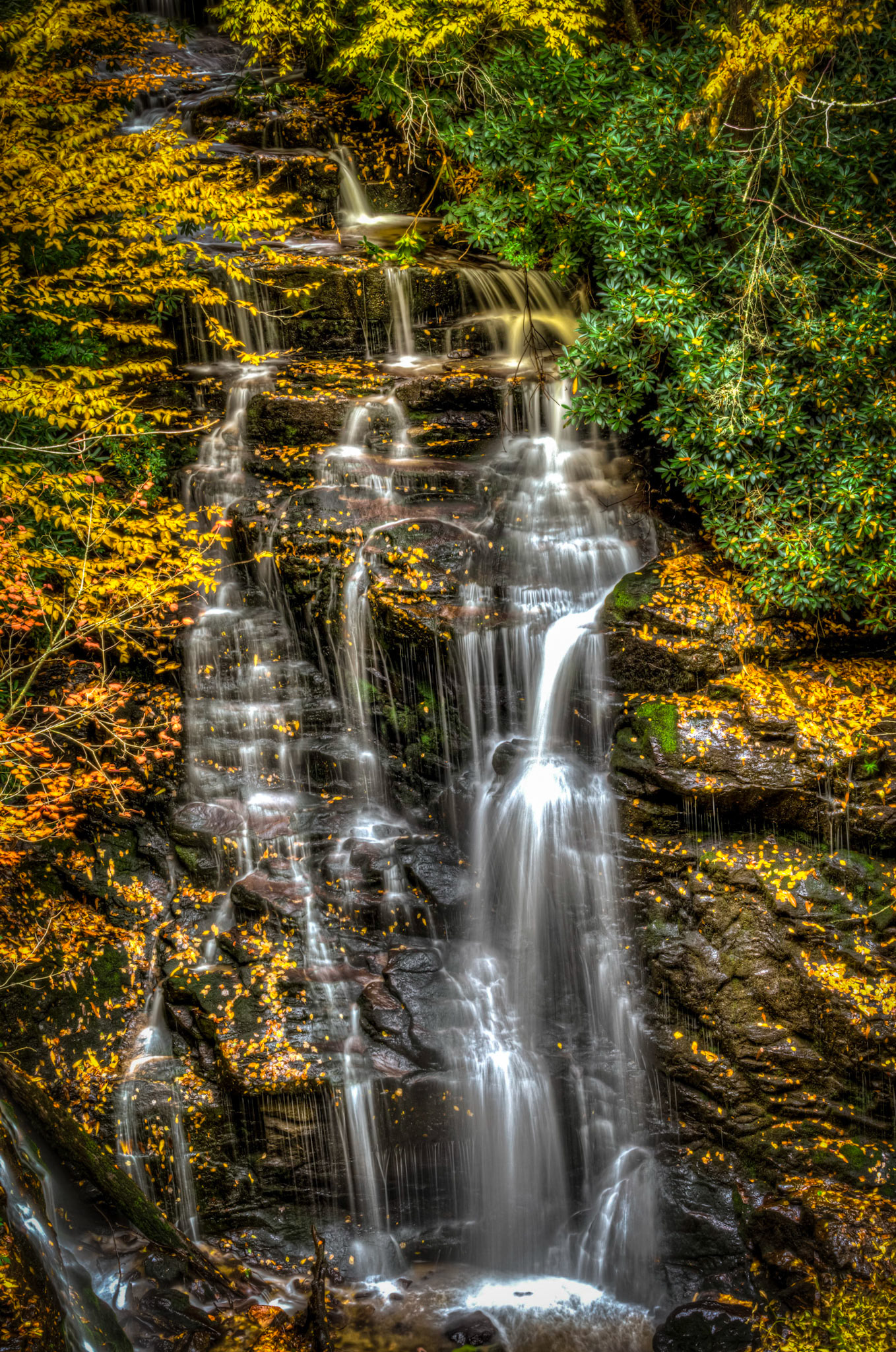 Soco Falls in Autumn