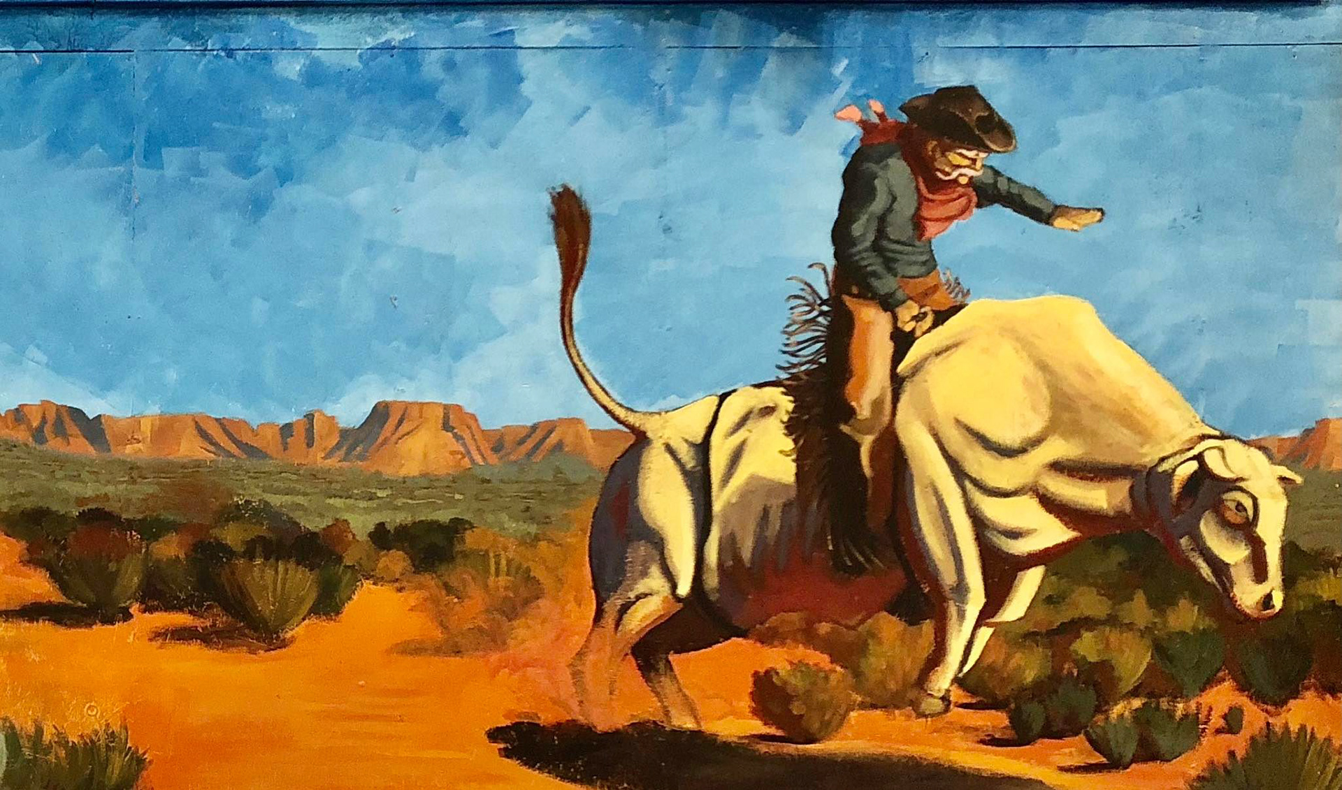 Large Mural (Boonesville, TX) - "Broken bones and fulfilled dreams".