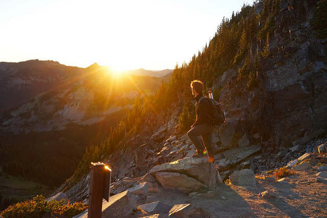 Sunrise Visitor Center in Mount Rainier National Park in WA