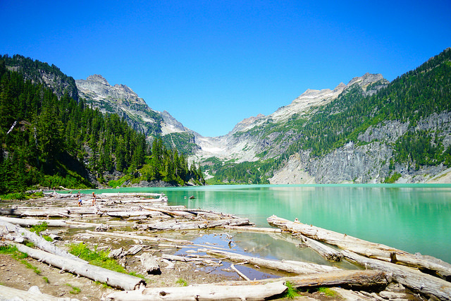 Blanca Lake in the Cascade Mountains in WA