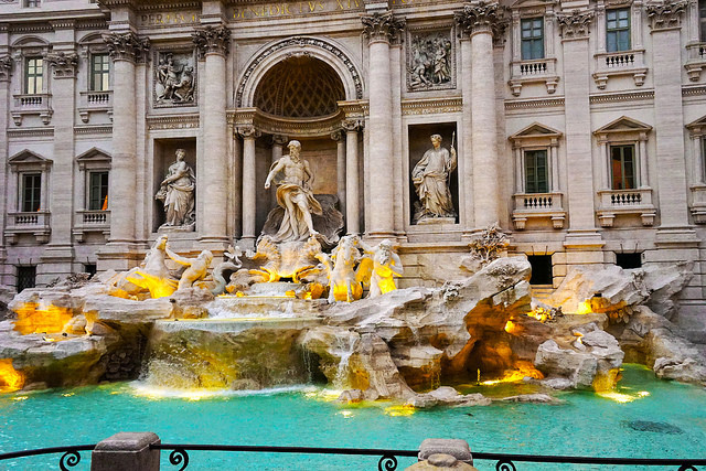 Trevi Fountain in Rome, Italy