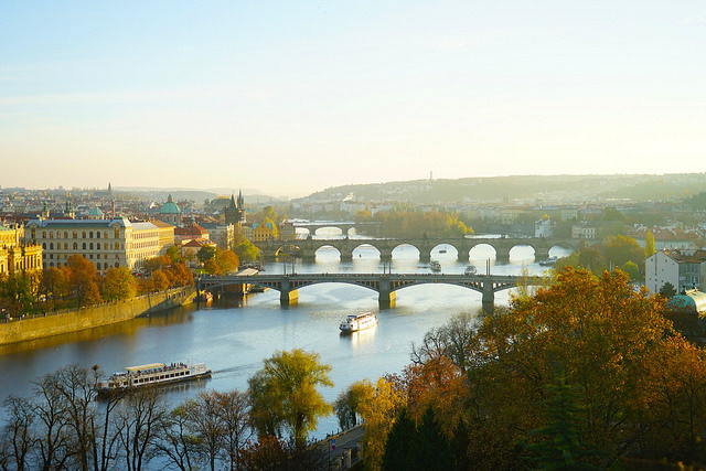 Vltava River in Prague, Czech Republic