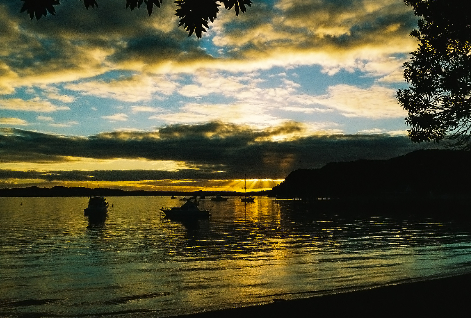 Bay of Islands sunset, Lomo800