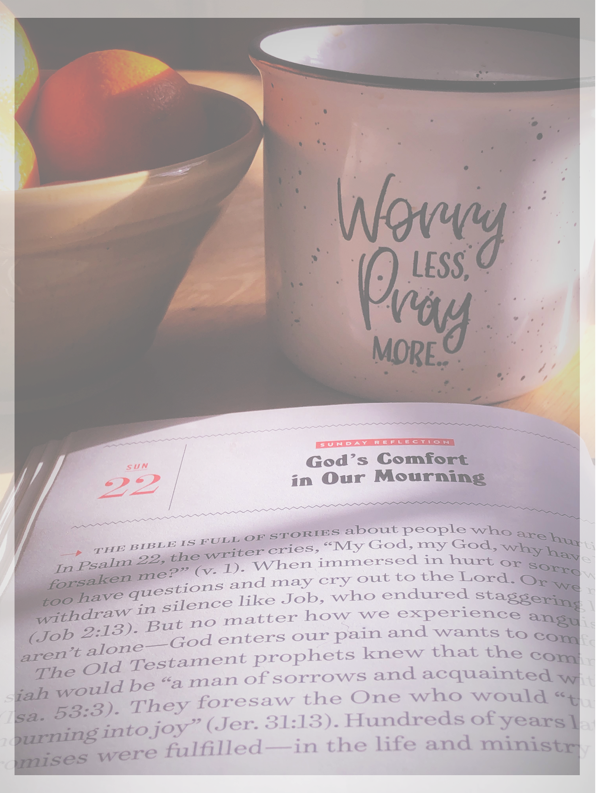Jeremiah 31:13 "....I will turn their mourning into joy. I will comfort them and exchange their sorrow for rejoicing.." Sunday, 3.22.2020