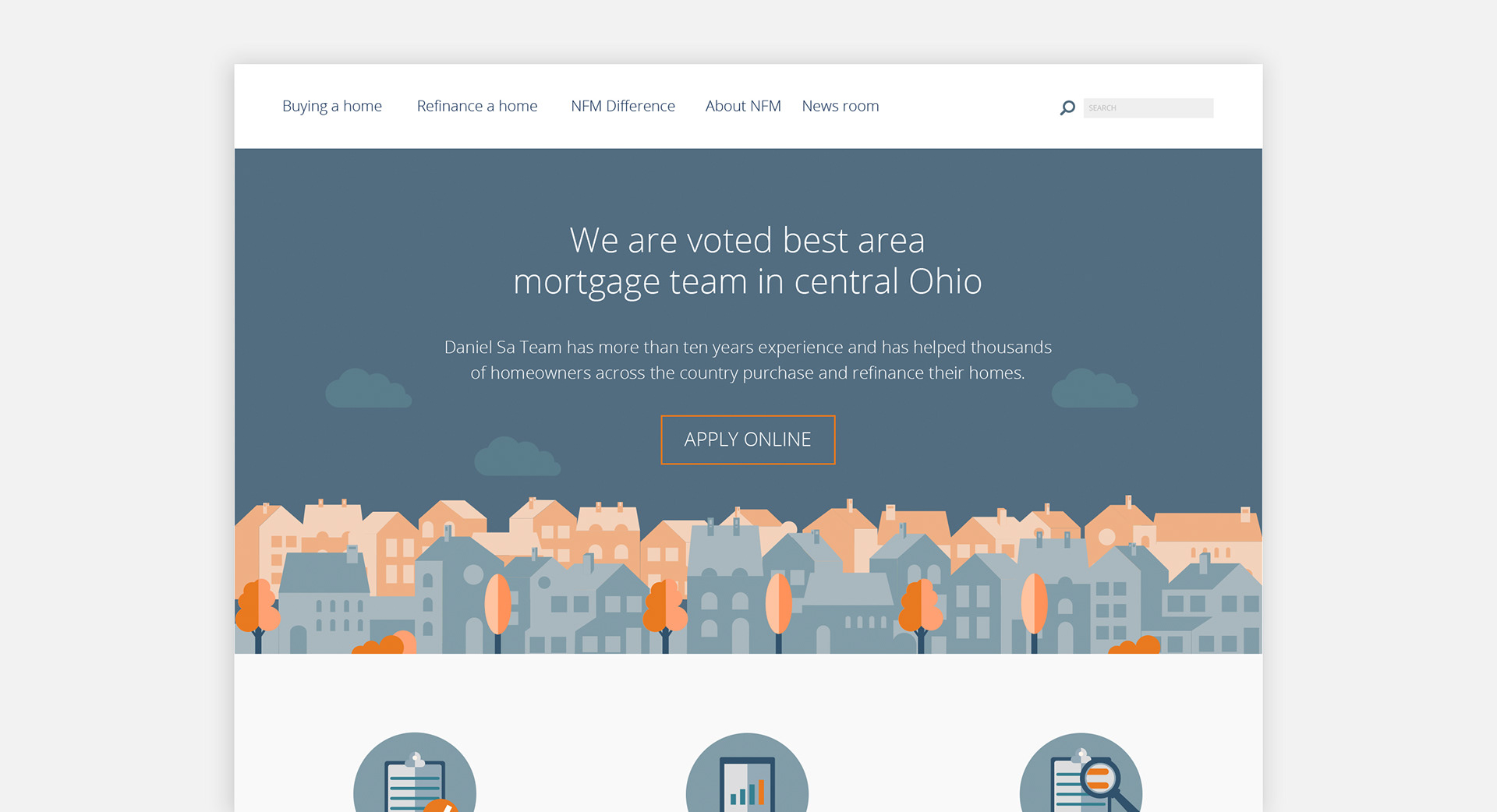 landing page