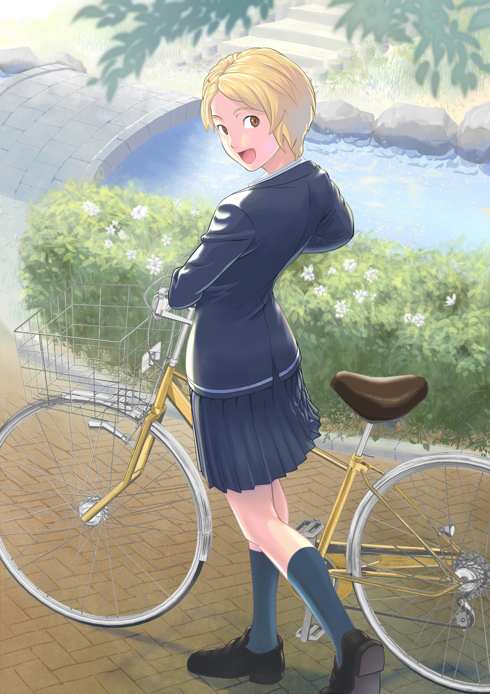 「通学」一枚絵
