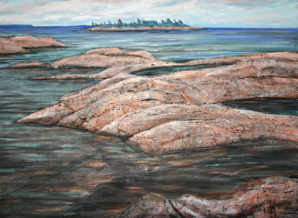 Mon Isle #2, 2010 - 4' x 5', SOLD