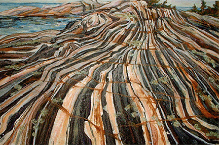 Banded Gneiss, Georgian Bay - 2002, variable edition of 10 AVAILABLE