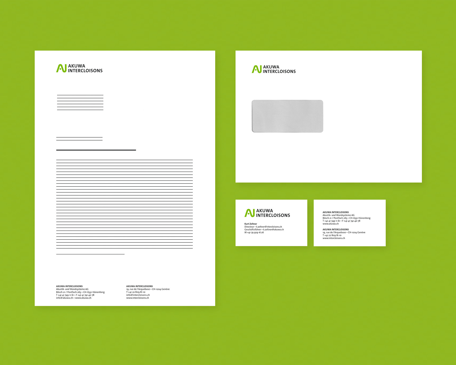 Geschäftsausstattung von Designagentur aus Kriens bei Luzern in der Zentralschweiz – Ihre Agentur für Corporate Design, Branding, Grafik, Verpackung und Kommunikationsdesign.